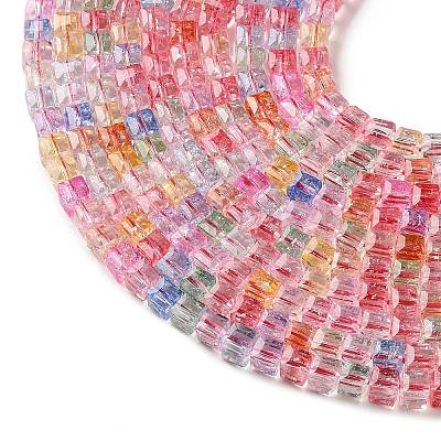 Electroplate Imitation Jade Glass Beads Strands EGLA-A047-02-1