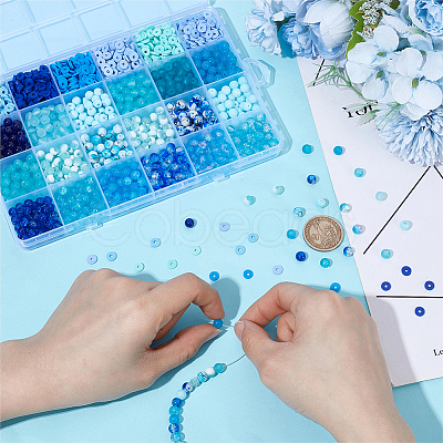 DIY Round & Disc/Flat Round Beads Kits DIY-PH0030-85B-1