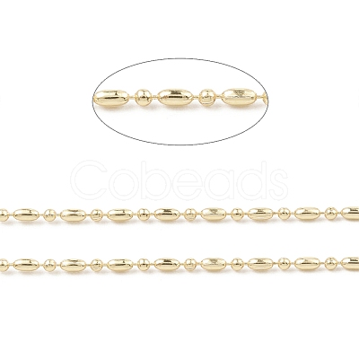 Brass Column & Round Ball Chains CHC-M025-58G-1