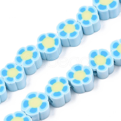 Handmade Polymer Clay Bead Strands CLAY-N011-48B-C01-1