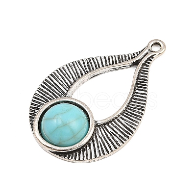 Tibetan Style Alloy Pendants AL-CBA1187-12AS-1
