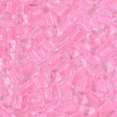 Transparent Inside Colours Glass Seed Beads SEED-T007-11H-1