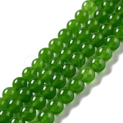 Natural & Dyed Malaysia Jade Bead Strands G-A146-6mm-A28-1