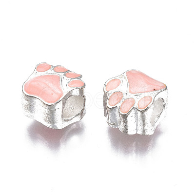 Alloy Enamel European Beads LS-ENAM-N052-24K-1