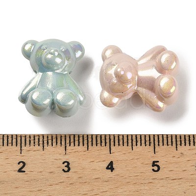 UV Plating Iridescent Acrylic Beads MACR-R003-03A-1