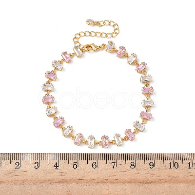 Brass Link Chain Bracelets BJEW-D378-06G-1
