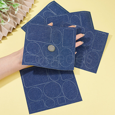 5 Sheets Denim Self-adhesive Patches PATC-TA0001-61D-1