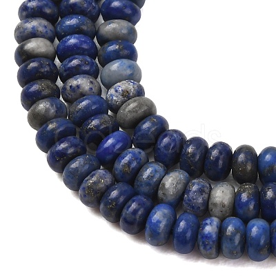 Natural Lapis Lazuli Beads Strands G-P354-10-4x2mm-1