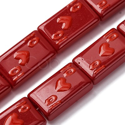 Baking Paint Glass Enamel Beads LAMP-Q045-07E-1