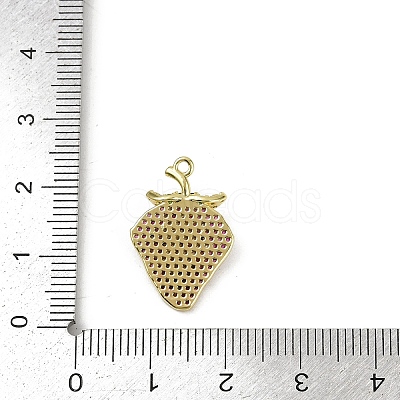 Brass Micro Pave Cubic Zirconia Pendants KK-M322-48G-03-1
