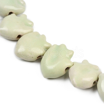 Handmade Porcelain Beads Strands PORC-C007-01B-1