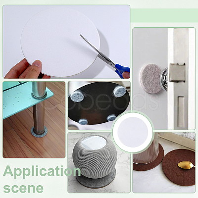 8Pcs Self-adhesive Felt Pad DIY-PH0035-04B-1