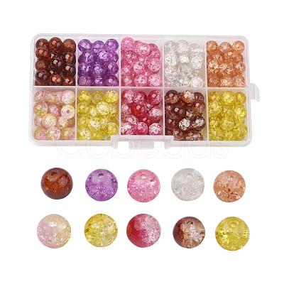 Transparent Crackle Glass Beads CCG-X0008-02-6mm-1