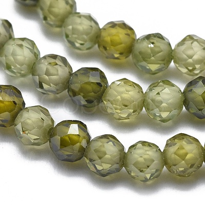 Cubic Zirconia Beads Strands G-G792-47-04B-1