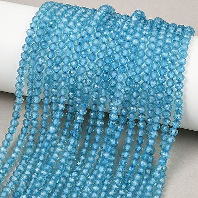Natural Blue Topaz Beads Strands G-B175-D21-3mm-1