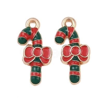 Christmas Alloy Enamel Pendants FIND-I067-02KCG-14B-1