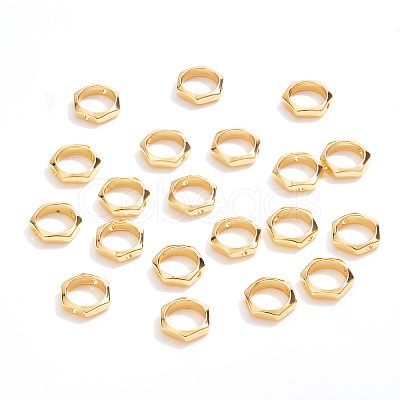 BENECREAT 40Pcs Brass Bead Frames KK-BC0007-11-1