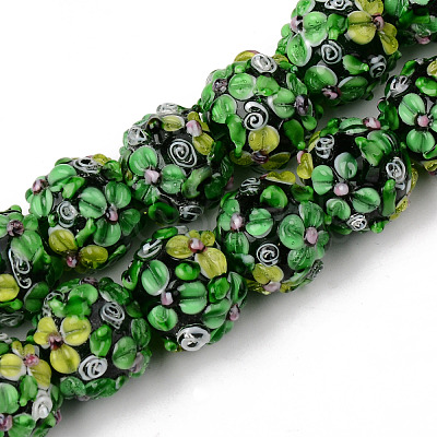 Handmade Lampwork Beads Strands LAMP-N021-015B-01-1