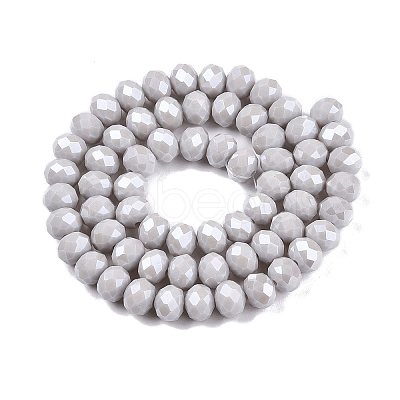 Electroplate Glass Beads Strands EGLA-A044-P8mm-A19-1