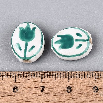 Handmade Porcelain Beads PORC-N013-10B-1