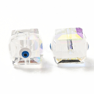 Transparent Glass Beads GLAA-F121-15I-1