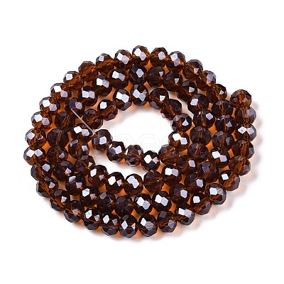 Electroplate Glass Beads Strands EGLA-A044-T6mm-A02-1