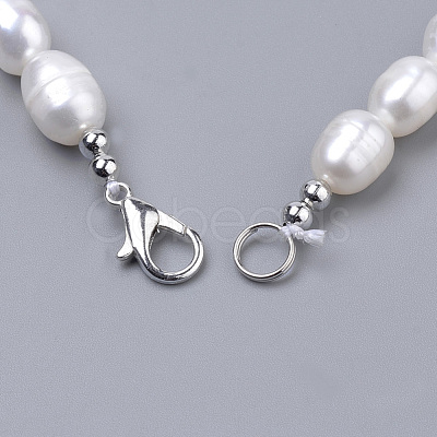 Natural Pearl Beaded Necklaces PEAR-S012-59-1