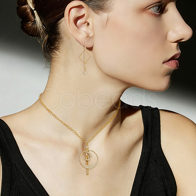 60Pcs 2 Styles Brass Pendants KK-FH0008-29-1