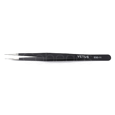 Spray Painted 201 Stainless Steel Beading Tweezers TOOL-G021-04-1