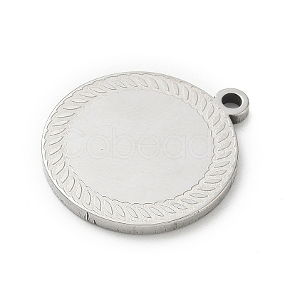 201 Stainless Steel Pendants SA-CBA3D3A-05P-13-1