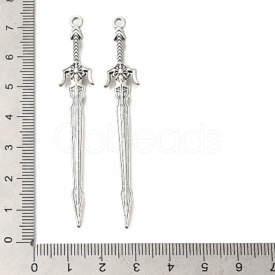Tibetan Style Alloy Big Pendants FIND-G078-32C-AS-1