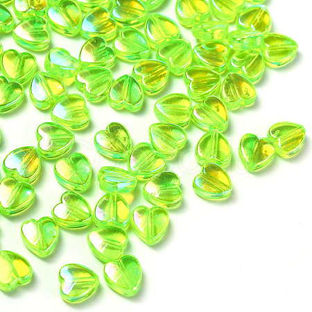 100Pcs Eco-Friendly Transparent Acrylic Beads TACR-YW0001-07G-1