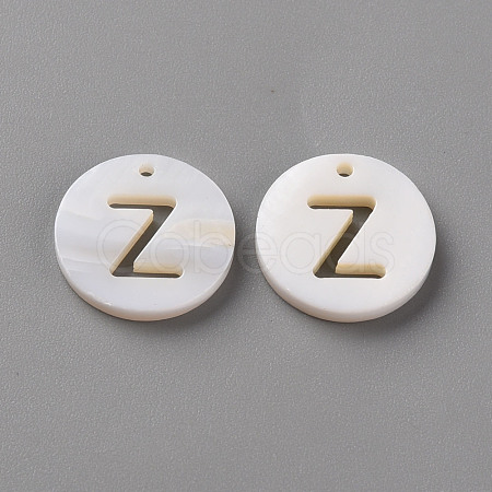 Natural Freshwater Shell Pendants SHEL-Q311-008Z-1