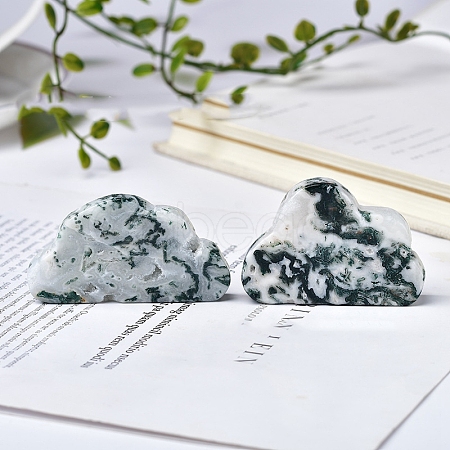 Natural Moss Agate Healing Cloud Figurines PW-WG97497-01-1