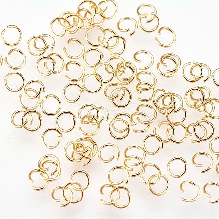 304 Stainless Steel Open Jump Rings STAS-P204-04G-01-1