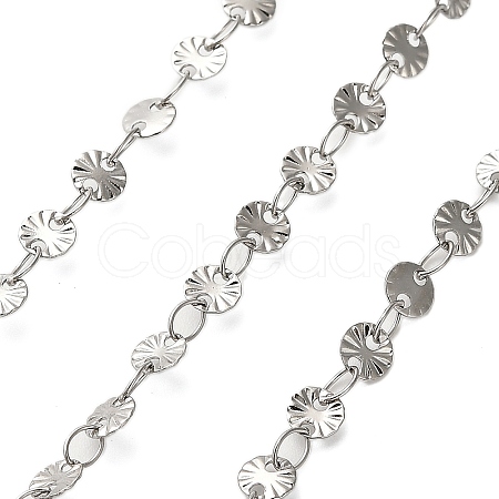 304 Stainless Steel Flower Link Chains CHS-A016-66A-P01-1