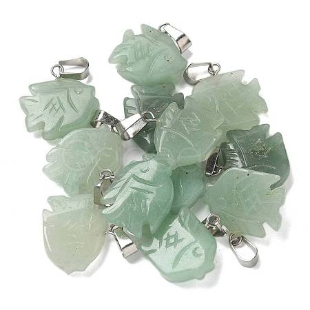 Natural Green Aventurine Pendants G-B127-16P-03-1