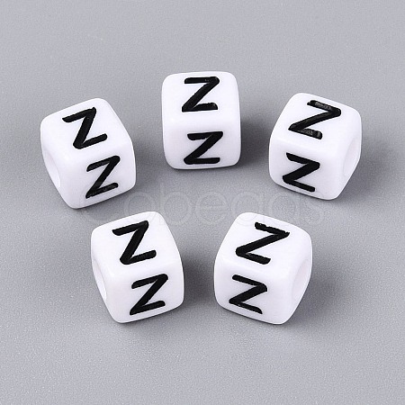 Opaque Acrylic Beads SACR-N020-04A-Z-1
