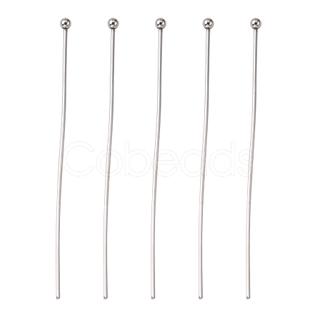 Tarnish Resistant 304 Stainless Steel Ball Head Pins STAS-K146-045-50x0.7mm-1