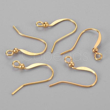 Brass French Earring Hooks KK-Q369-G-1