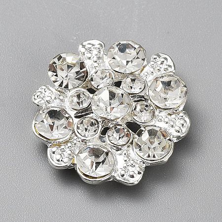 Alloy Rhinestone Cabochons FIND-WH0422-36-1