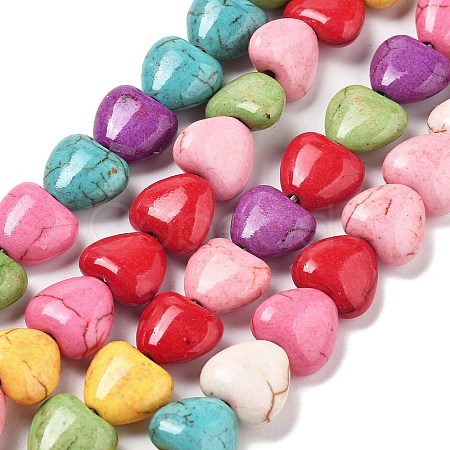 Synthetic Turquoise Beads Strands G-B140-F01-1