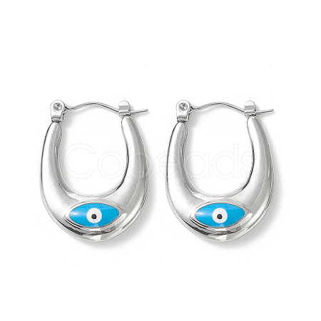 316 Stainless Steel Hoop Earrings LS-EJEW-I282-01A-02P-1