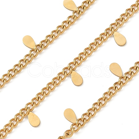 304 Stainless Steel Curb Chains CHS-K017-08D-G-1