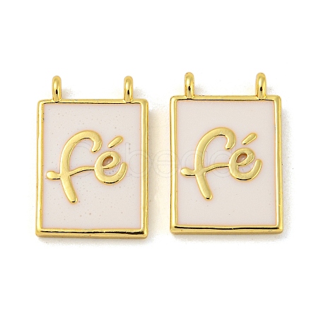 Rack Plating Brass Enamel Pendants KK-R153-11G-1