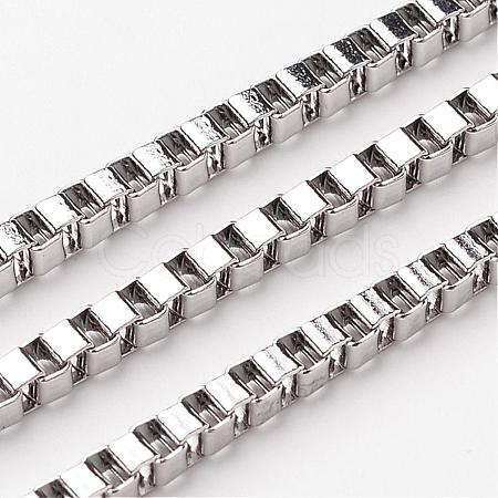 Tarnish Resistant 304 Stainless Steel Venetian Chains CHS-K001-34B-1