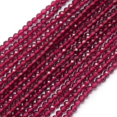 Natural Garnet Beads Strand G-E411-31-2mm-1