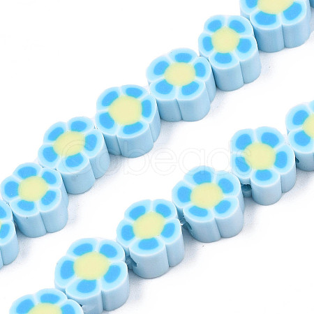 Handmade Polymer Clay Bead Strands CLAY-N011-48B-C01-1