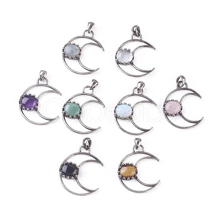 Natural & Synthetic Gemstone Pendants G-F639-07-1
