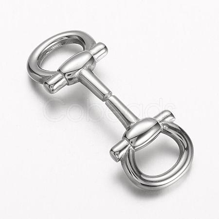 Tarnish Resistant 304 Stainless Steel Clasps STAS-E133-017P-1